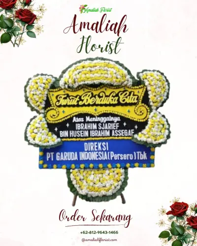Papan Bunga Duka di Cigondewah Kidul