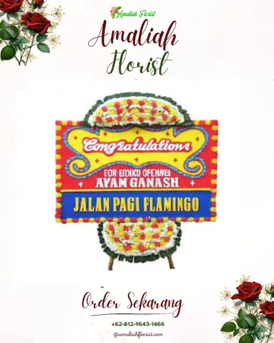 Bunga Papan Congratulation di Cigondewah Kidul